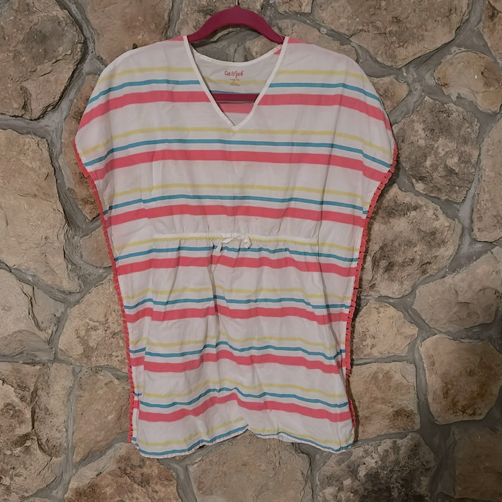 Cat & Jack Striped Swim Coverup Dress